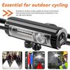 USB Rechargeable Bike Headlight Super Bright Aluminum Alloy Bicycle Front Light with Multiple Modes