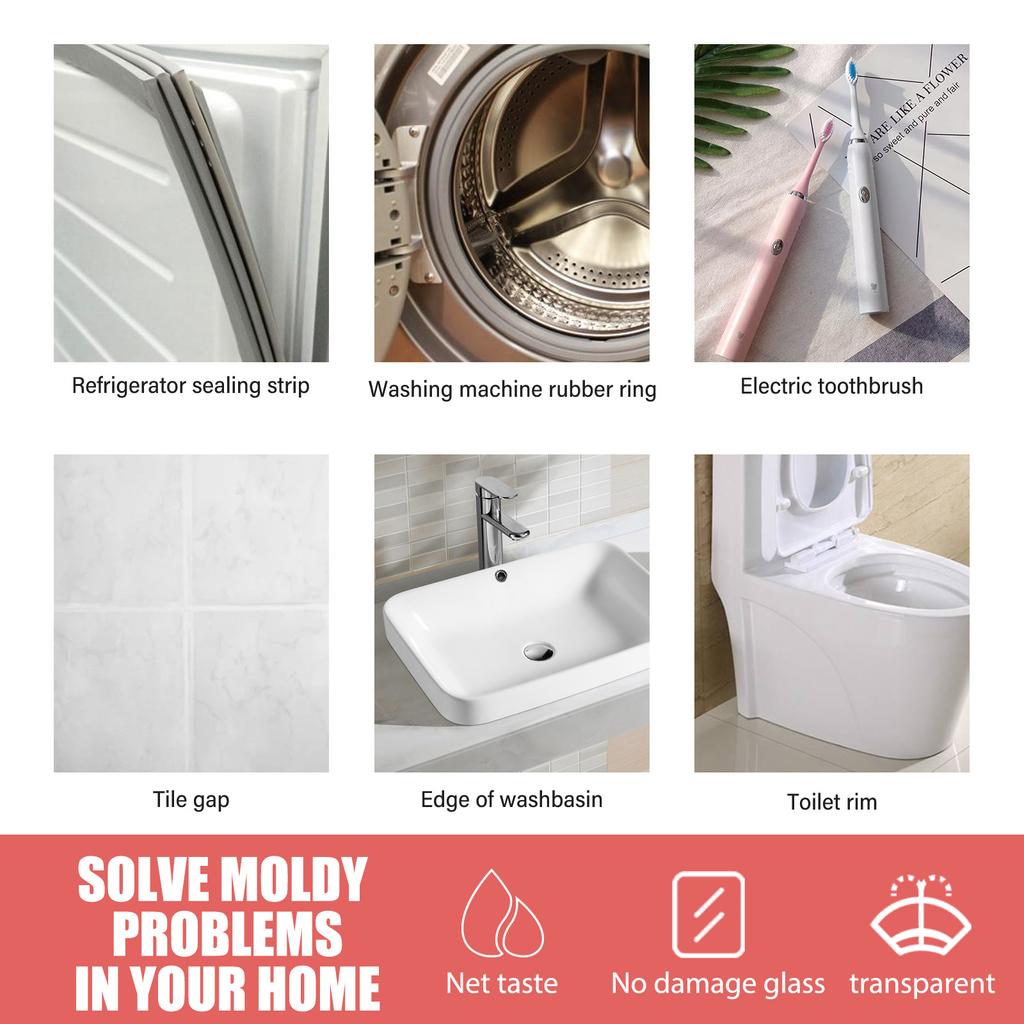 120g Household Chemical Deep Down Wall Mold Mildew Remover Cleaner Caulk Gel Mold Remover Gel Contains Chemical Free Wood