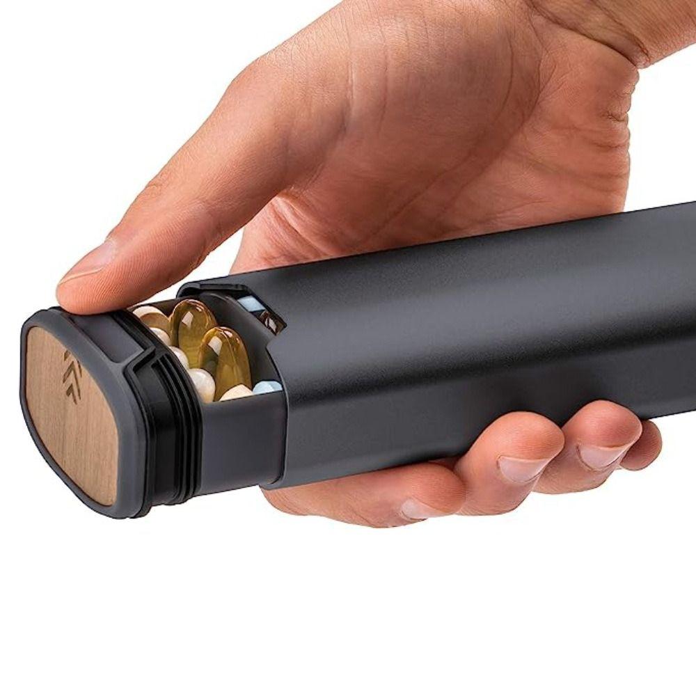 Большой емкости 7-дневный еженедельный органайзер для таблеток, алюминиевый отсек для таблеток, дорожная коробка для таблеток