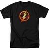 The Flash Title Thunderbolt T-shirt Licensed Comic Book Tee Black
