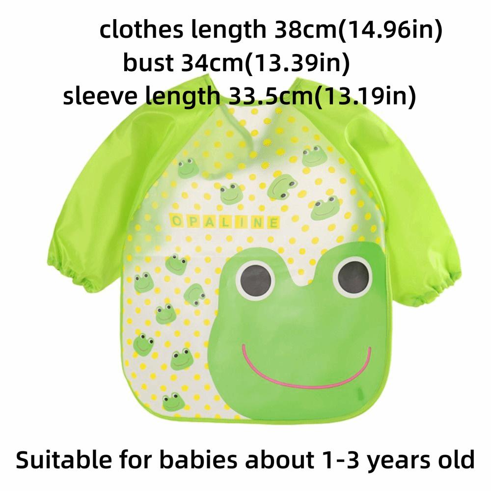 Cartoon Pattern 0-3 Years Baby Anti-dirty Bib PEVA Dirt Proof Feeding Burp Cloths Baby Eating