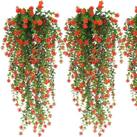 Изготовлены из высококачественного искусственного шелка и пластика, стебли изготовлены из пластиковой железной проволоки, устойчивы к ультрафиолетовому излучению, не выцветают. Эти искусственные цветы не требуют солнечного света.