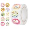 500 Pictures/roll Roll Stickers Tape Cute Kitten Handbook Material Decorative Envelope Seal Stickers