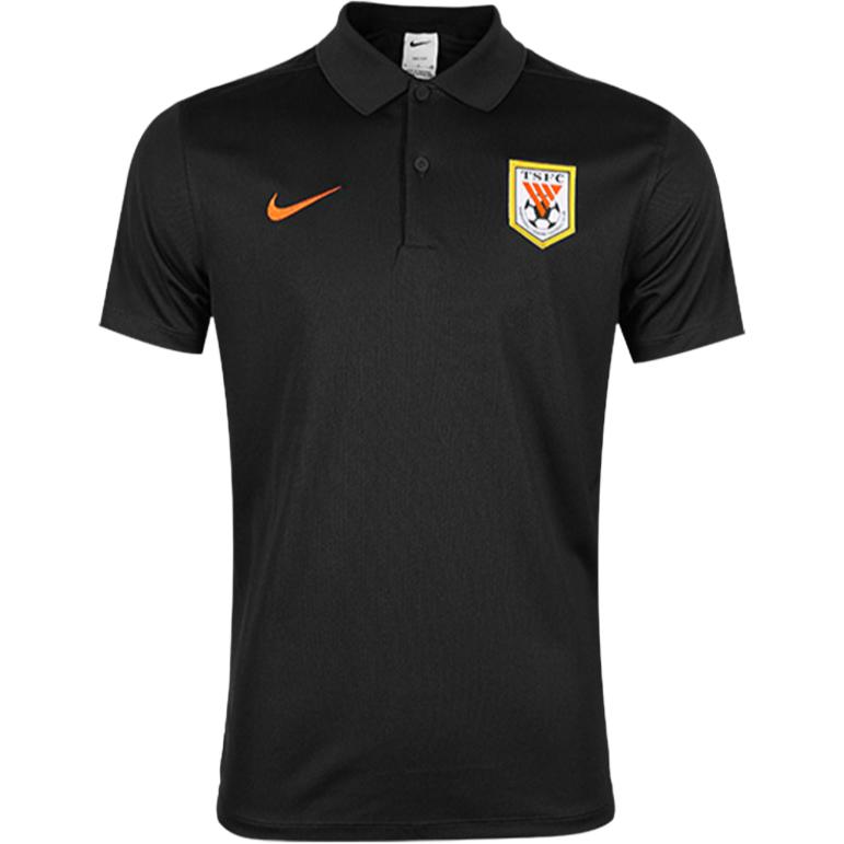Nike Мужская футболка-поло Dri Fit Черная с воротником-поло Умеренная IQ0520-010