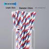100 Eco-Friendly Colored Paper Straws: Disposable, Creative Party Straws for Juice & Cocktails