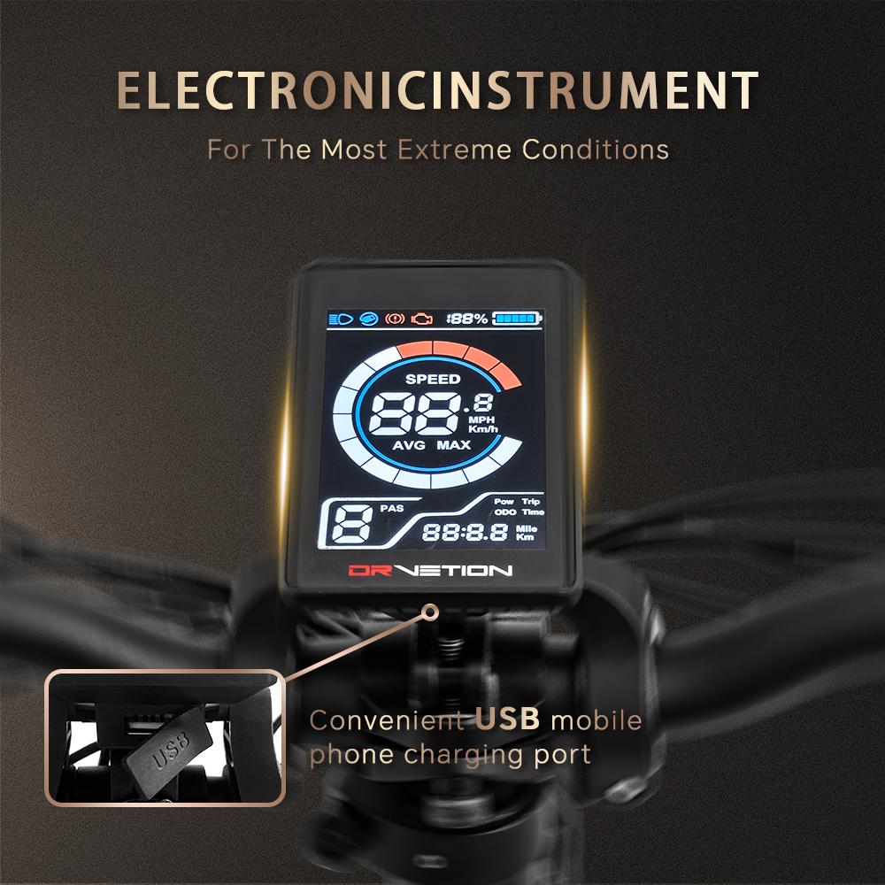 DRVETION CT20 Складной Электровелосипед 20*4.0" Толстые Шины 750 Вт Мотор 48 В 10 Ач/15 Ач/20 Ач Батарея 45 км/ч Макс. Скорость Дисковый Тормоз Shimano 7-скоростей