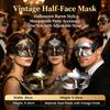 10Pcs Masquerade Masks Bulk Antique Vintage Mask for Woman Men Mardi Gras Halloween Masquerade Prom Party Costume