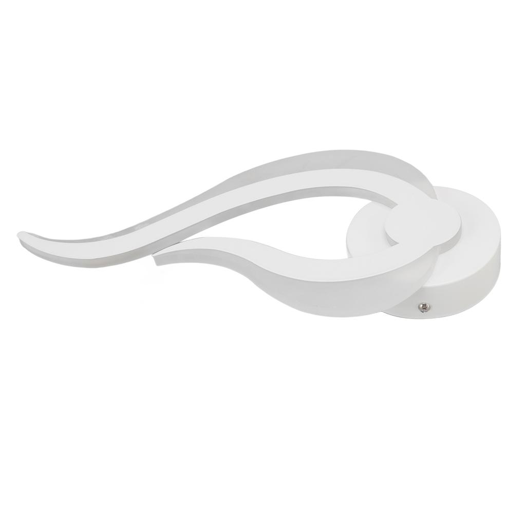 LED Wall Light Flame Shaped Simple Design Acrylic Aluminum Alloy Wall Sconce for Study Corridor