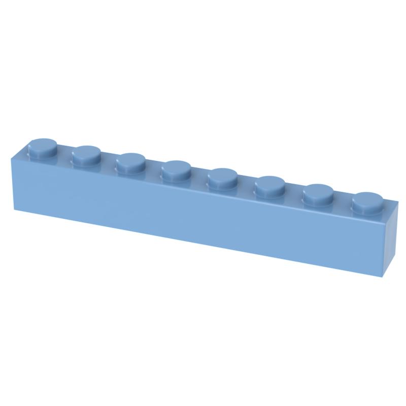 Нетоксичные [Funbrick] 10/30/50 шт. Толстые кубики 1x8 точек 1*8 точек Образовательные Творческие DIY Строительные блоки Совместимые с 3008 Classic