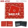 Virtual World Game Peripheral Wallet Cartoon Print Short Fold Card Holder Unisex 1pcs