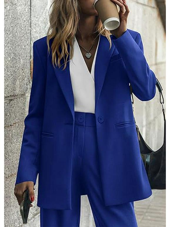 Мода осень/зима 2025 для женщин: Элегантный однотонный костюм с брюками