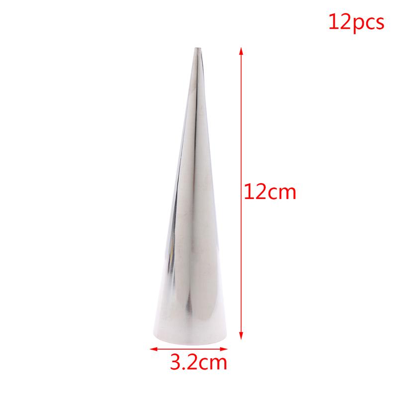 12 шт. конические трубки, круассаны, конус, рог, спираль, стальной рулет, формы для хлеба с кремом