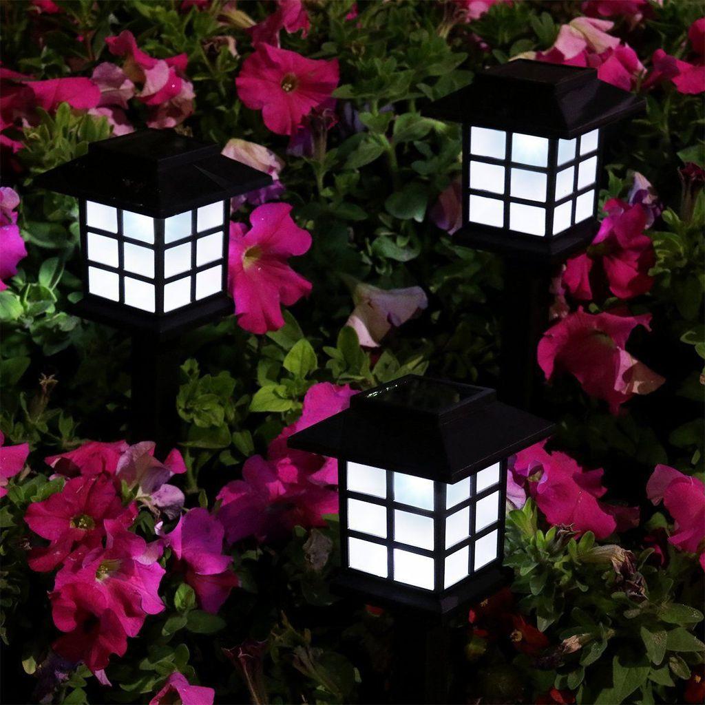 Solar Mini House Light With Waterproof Led For Garden Lawn Decor