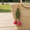 Вешалка Тюльпан Кожаный Подвес DIY Брелок для Сумки Многоцветный Цветок ПУ Брелок для Ключей Женский