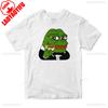 Пепе Лягушонок Смешной Мем Мужская и Женская Футболка Интернет-Культура Графический Принт Летний Мягкий Хлопок Футболки Подарок для Любителей Мемов