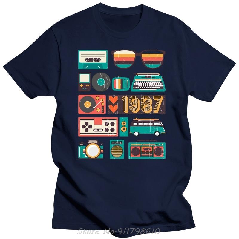 Жизнь начинается в тридцать Легенды 1987 Футболка Рожден в 1987 Старый Лучший подарок День рождения Лучший День отца Футболка Хлопок Уличная одежда Футболки
