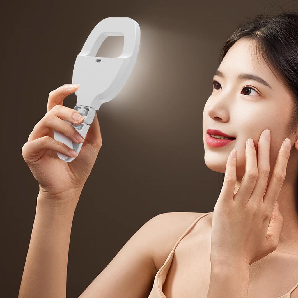 W60 заполняющий свет для мобильного телефона портативный зажим для селфи для мобильного телефона зарядное кольцо красота карманный заполняющий свет для селфи