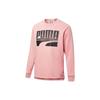 Puma Alphabet Print Loose Crew Neck Sweatshirt Men Tops Bridal-Pink 580905-14