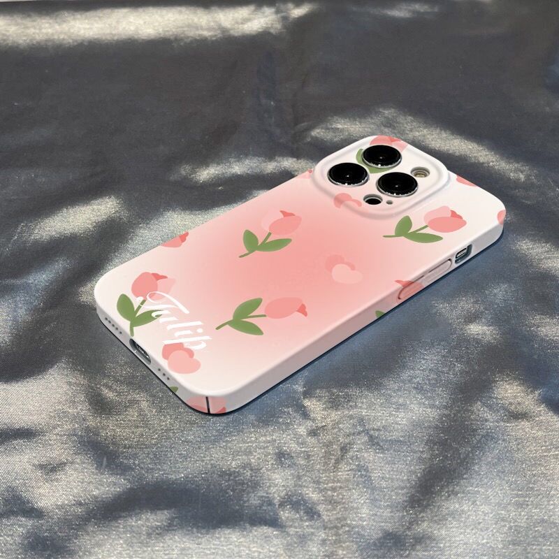 Чехол для телефона с цветами тюльпана для Iphone 14 Plus 13 Pro Max 11 12, защита камеры, противоударный чехол-бампер для Iphone Xr Xs X 7 8 P