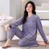 Пижама женская зимняя коралловый флис утолщенная теплая осенне-зимняя женская флисовая толстовка женская весенне-осенняя домашняя одежда