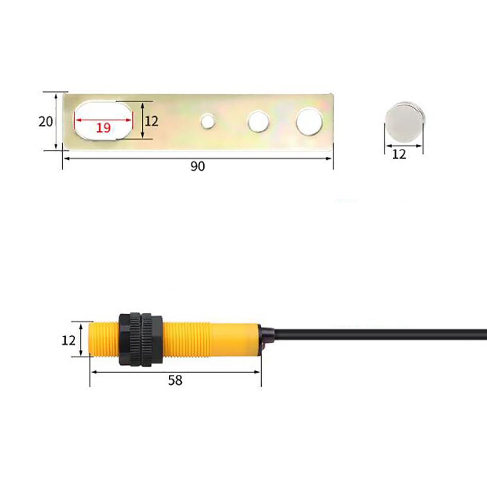 5-разрядный цифровой пуансон Электронный счетчик Магнитный индуктивный бесконтактный выключатель ЖК-дисплей
