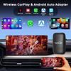 Универсальный Android 14 CarPlay AI Box Беспроводной адаптер CarPlay Android Auto Автомобильные интеллектуальные системы Для Google YouTube Netflix