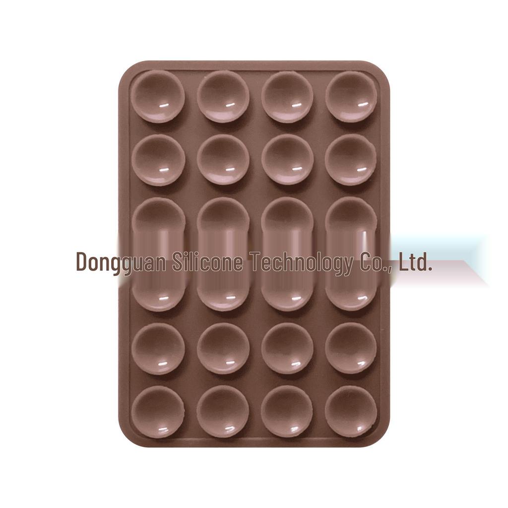 Черная силиконовая противоскользящая подставка для телефона: 24 Портативные, Минималистичные Наклейки на Присосках