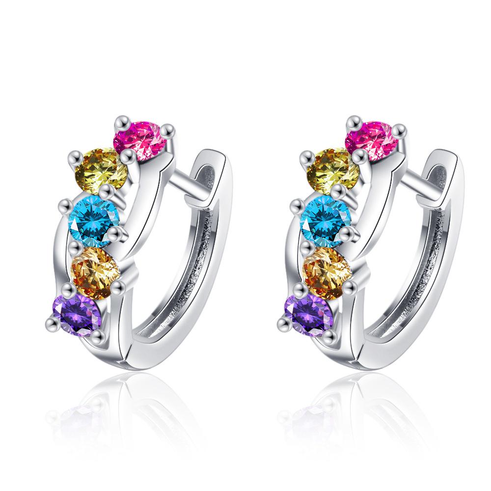 925 Sterling Silver Hot Snake AAA Zircon Stud Earrings for Women Exquisite Student Girlfriend Jewelry Accessories Wedding Party