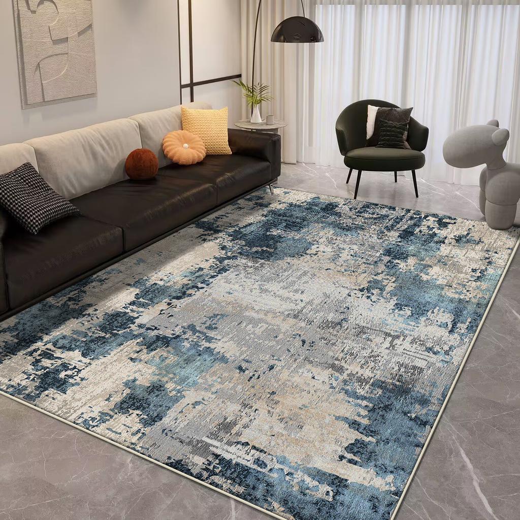 Light Luxury Splashing Ink Large Area Carpet Living Room Bedroom Decor Rugs Non-slip Floor Mat Lounge Rug Hotel Lobby Carpets
