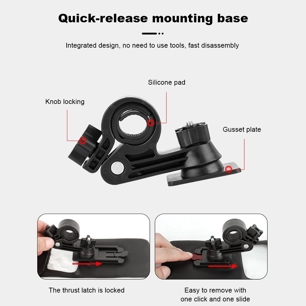 Waterproof Bicycle Handlebar Holder Bag Touch Screen Handlebar Phone Holder Bicycle Mobile Phone Holder for 4.7-6.5 Inch Phone