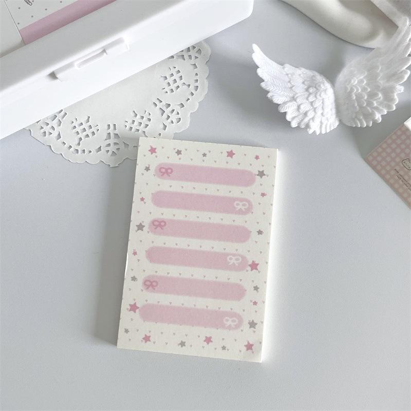 Korean INS Cute Pudding Bear Memo Pad Cute Student Loose Leaf Message Notepad Girl Mini Pocket Planner Scrapbook Material Paper