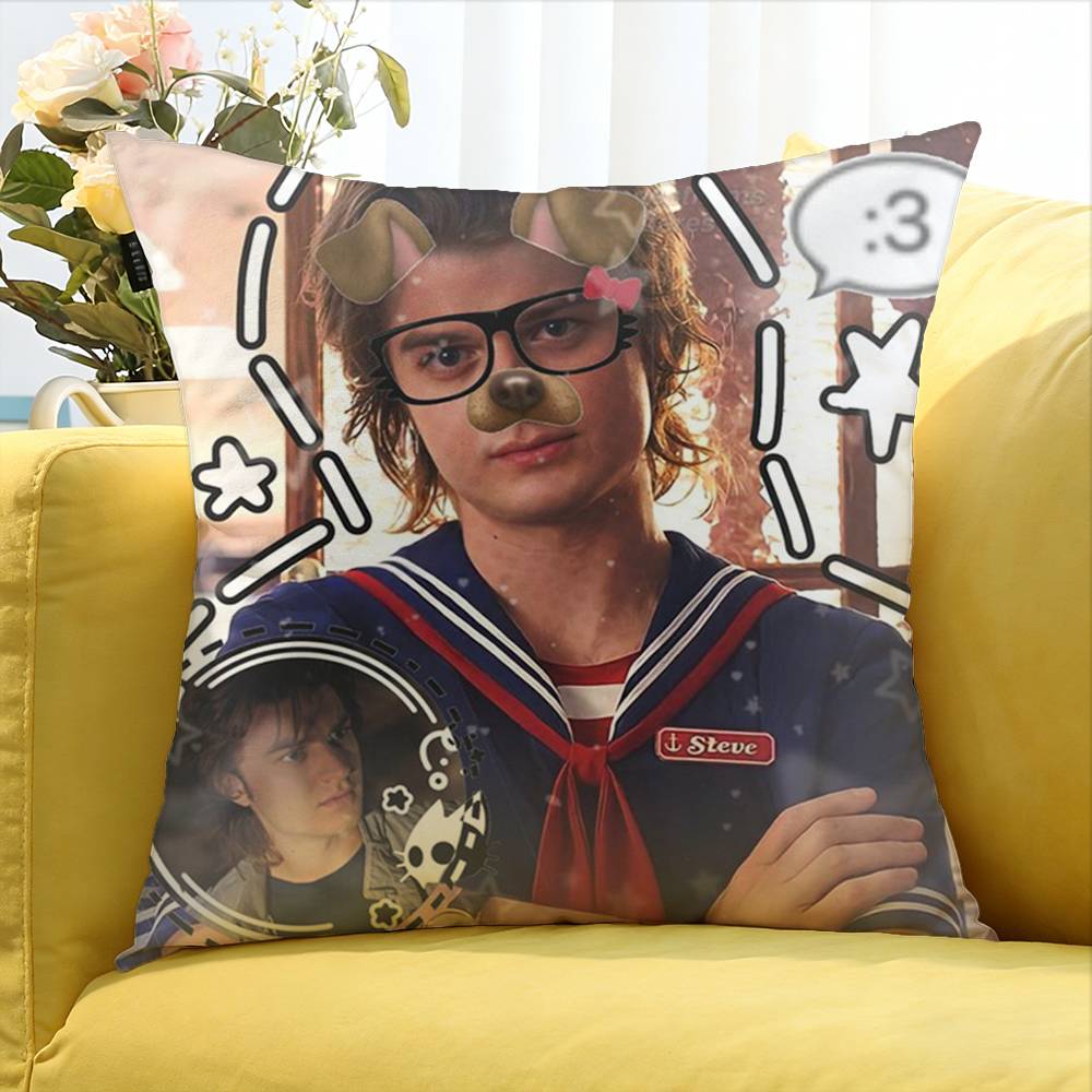 Actor Joe cool Keery Various Sizes Square Pillow Case For Car Home Bedchamber Decor