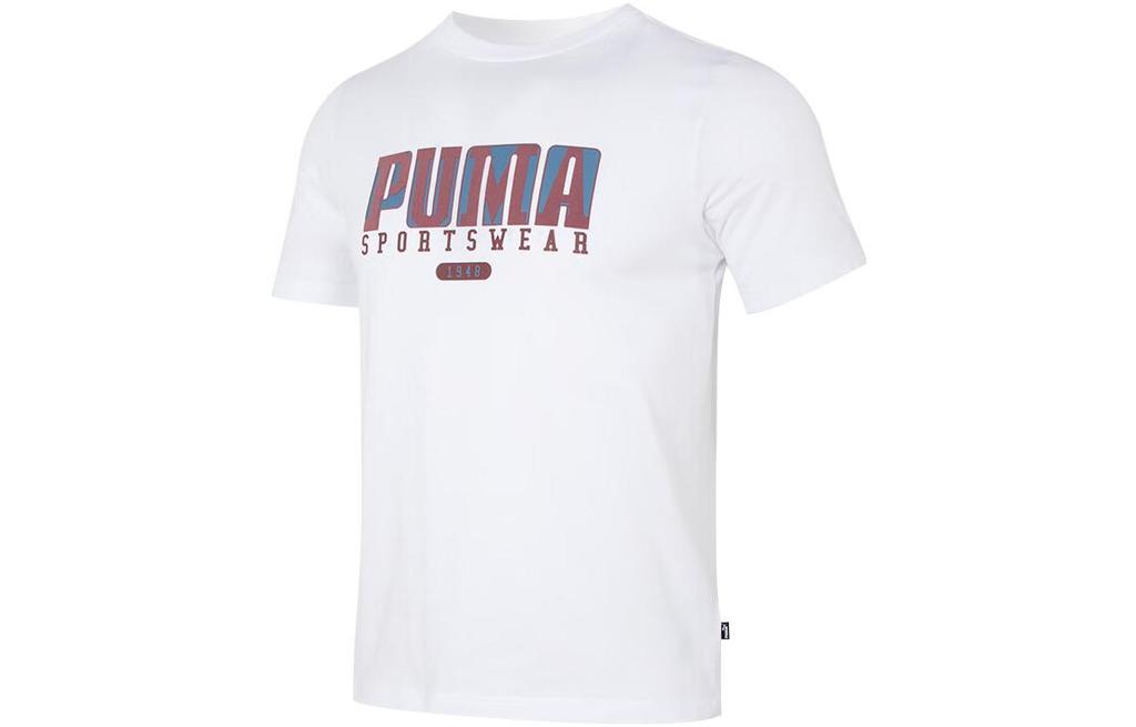Puma ГРАФИКА Ретро Футболка Мужская Белая 676622-02