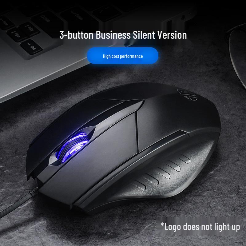 PW1 Silent Wired Gaming Mouse – Mechanical, Noiseless, for Boys & Girls, Compatible with Large Laptops & Office Computers