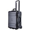 HC-5220 Waterproof Hard Case with Wheels, Carry-On Design, Built-in Foam Lattice, Dimensions: 52x36x24.5cm, Suitable for Cameras, Projectors, Dr