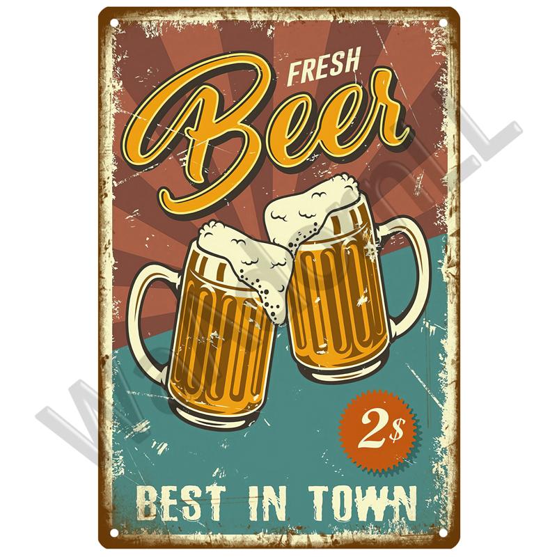 Metal Sign Vintage Tin Sign Cocktail Plate Decorative Poster Plaque Retro Bar Kitchen Home Wall Decor Bar Pub Club Art Man Cave