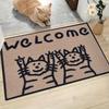 Simple Cat Carpet Stain-Resistant Doormat Welcome Mat Kitchen Rug Living Room Carpet Rug For Bedroom Home Decoration