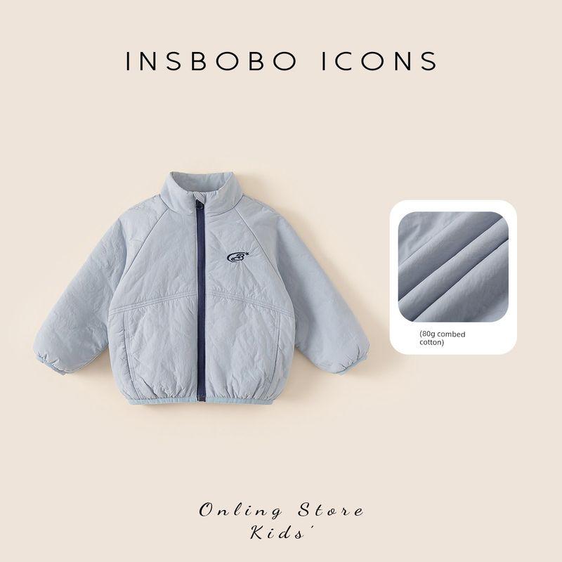 Insbobo Kidsren's Cotton Clothing 2025 New Style Girls' Thickeneded Winter Jackets Boys' Stylish Autumn and Winter Warm Tops