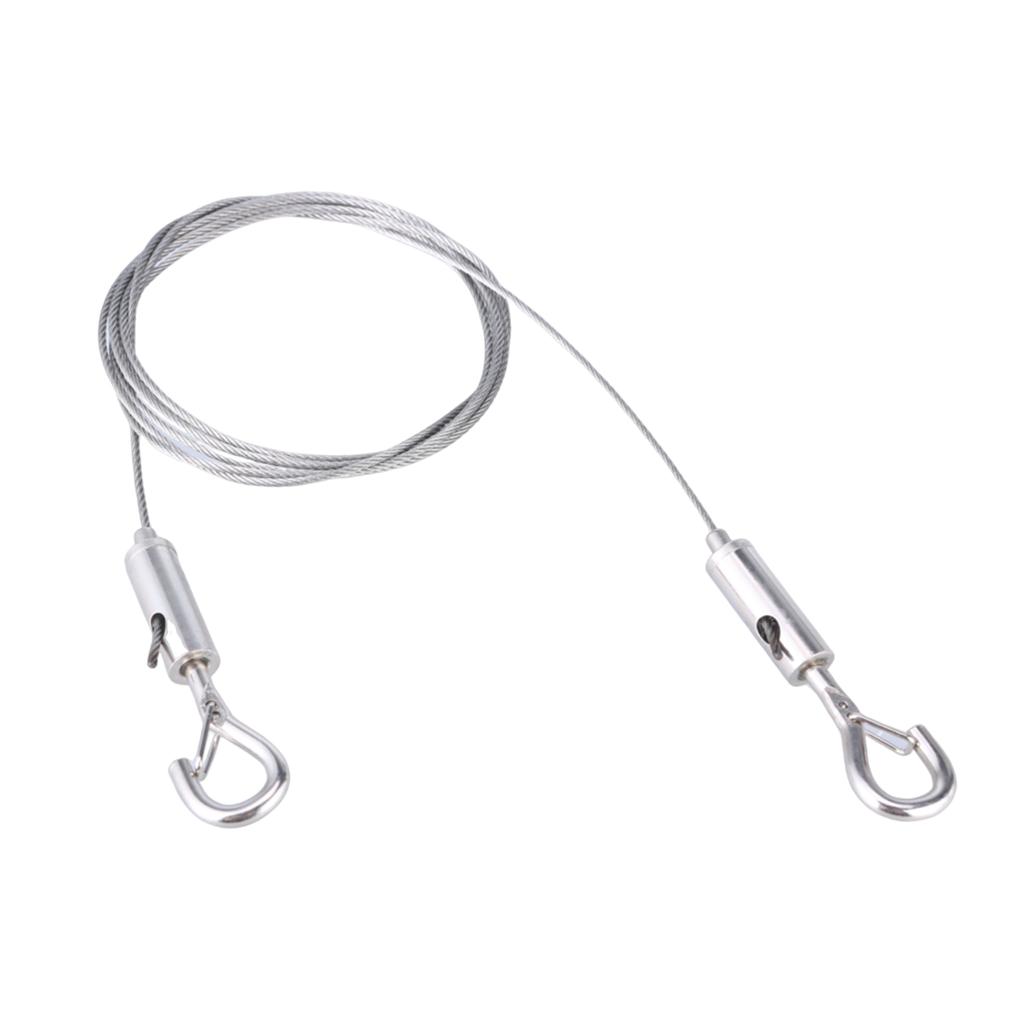 Регулируемая система тросов из нержавеющей стали, простая в установке подвеска из проволочного троса для надежной фиксации белья и подвешивания картин