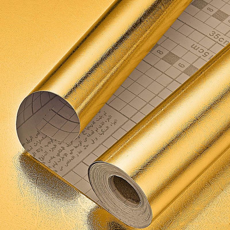 40 см золото и серебро контактная бумага металлическая текстура водонепроницаемая и маслостойкая наклейка самоклеящаяся для кухонного шкафа столешницы