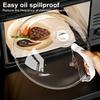 Microwave Splash Cover Heat-Resistant Splatter Cover BPA-Free Transparent Lid with Adjustable Vent & Cool-Touch Handles Anti-Splash Food Protector for