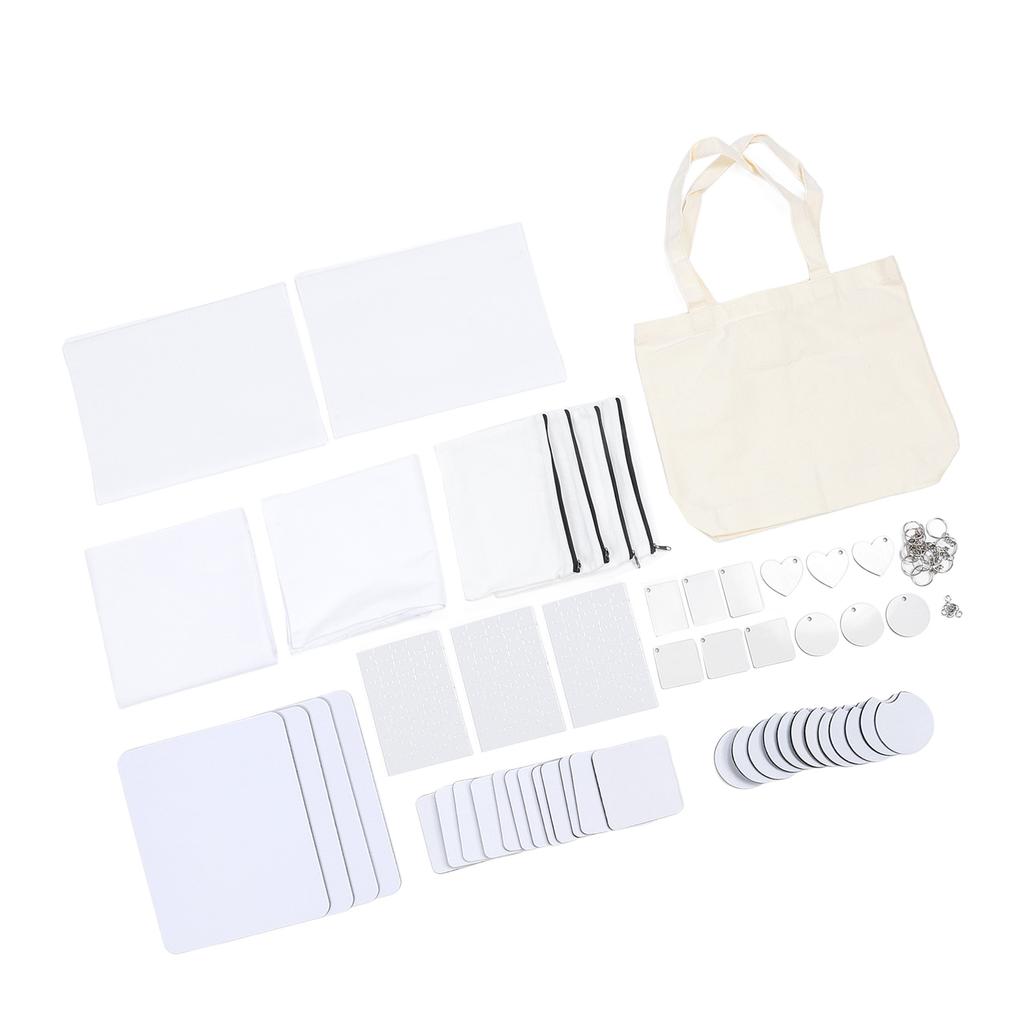 77 шт. набор заготовок для сублимационной печати термопереносная печать брелок заготовки для косметички наволочка для мыши Pa