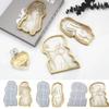 Tray DIY Epoxy Crystal Resin Silicone Mold Girl Model Body Abstract Plate Plate Mirror Tray Silicone Mold