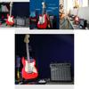 Имитация электрогитары Fender Stratocaster, набор строительных блоков, модель, детская игрушка для творческой игры «сделай сам»