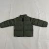 Mens Vintage Letter Stand Collar Padded Jacket Winter Thick Loose Warm Windproof Cotton Coat