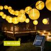 Solar LED String Lights Outdoor Lantern Fairy String Lights 8 Mode Lighting Camping Lamp for Patio Wedding Party Christmas Decor