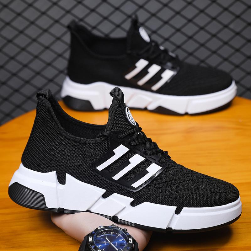 Sneakers Men's Spring and Autumn New Men's Shoes Personalized Fashion Fashion Travel Shoes Breathable Casual Running Shoes