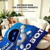 1PC ASTRO BOT Custom Name Patterned Flannel Blanket Suitable For All Seasons for Home Decor Warmth and Comfort Gifts Holiday Present