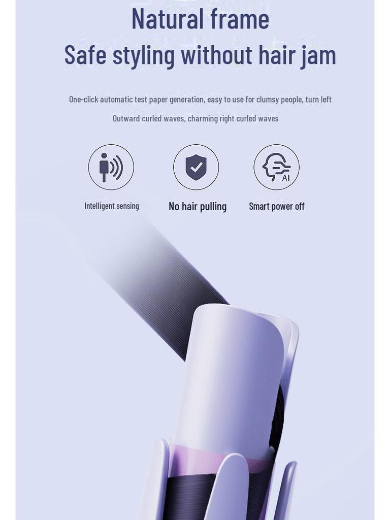 Automatic 32mm Curling Iron - Gentle On Hair, Negative Ion Technology, Ideal for Waves and Hair Care.