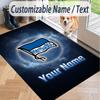Custom Text Printed Rug hertha bsc Non Slip Floor Carpet For Home Room Decor